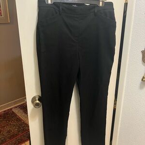 Hilary Radley Classic Black Trousers size L
